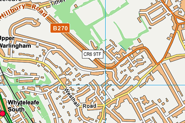 CR6 9TF map - OS VectorMap District (Ordnance Survey)