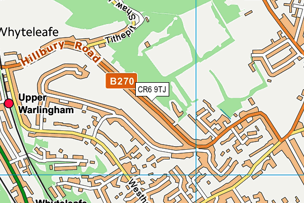 CR6 9TJ map - OS VectorMap District (Ordnance Survey)
