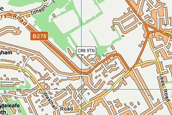 CR6 9TN map - OS VectorMap District (Ordnance Survey)