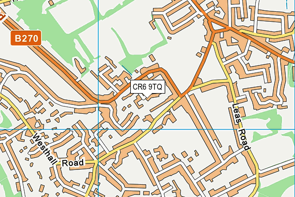 CR6 9TQ map - OS VectorMap District (Ordnance Survey)