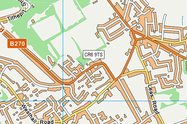 CR6 9TS map - OS VectorMap District (Ordnance Survey)