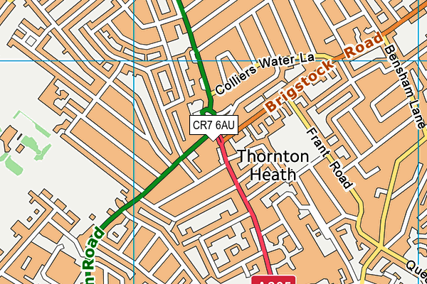 West Thornton Community Centre map (CR7 6AU) - OS VectorMap District (Ordnance Survey)