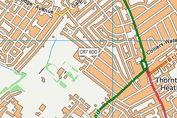 CR7 6DD map - OS VectorMap District (Ordnance Survey)