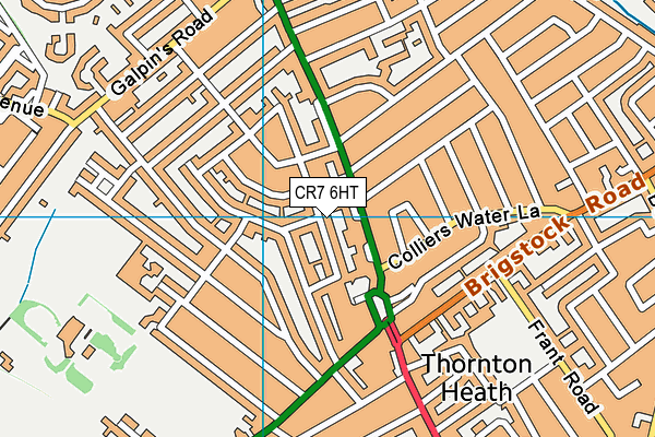 CR7 6HT map - OS VectorMap District (Ordnance Survey)