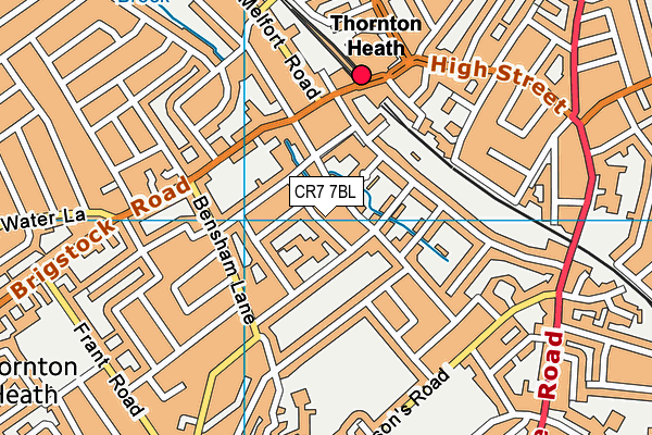 CR7 7BL map - OS VectorMap District (Ordnance Survey)