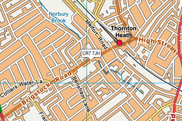 Trumble Gardens map (CR7 7JH) - OS VectorMap District (Ordnance Survey)