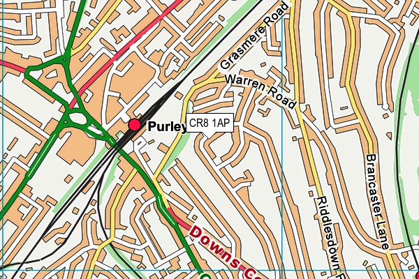 CR8 1AP map - OS VectorMap District (Ordnance Survey)