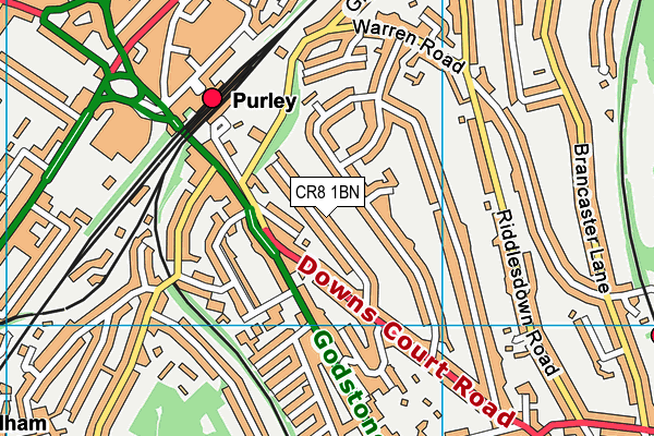 CR8 1BN map - OS VectorMap District (Ordnance Survey)