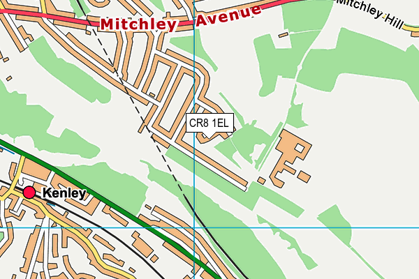CR8 1EL map - OS VectorMap District (Ordnance Survey)