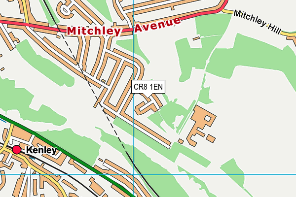 CR8 1EN map - OS VectorMap District (Ordnance Survey)