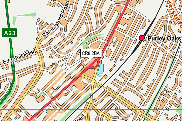 CR8 2BA map - OS VectorMap District (Ordnance Survey)
