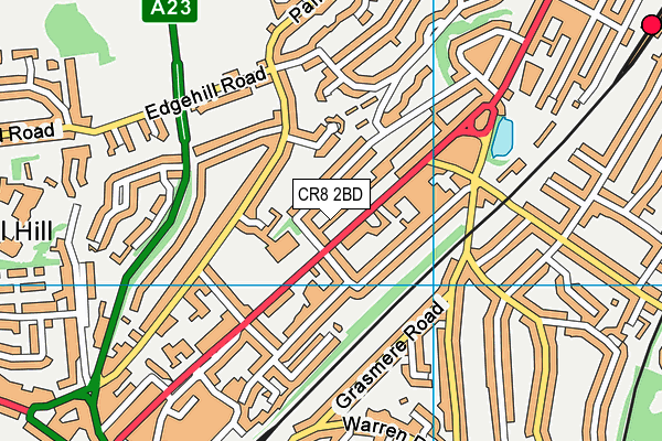 CR8 2BD map - OS VectorMap District (Ordnance Survey)