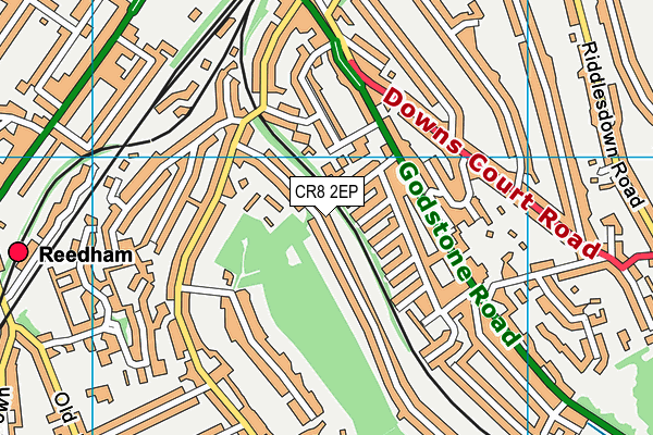 CR8 2EP map - OS VectorMap District (Ordnance Survey)