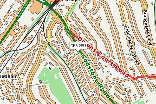 CR8 2EU map - OS VectorMap District (Ordnance Survey)