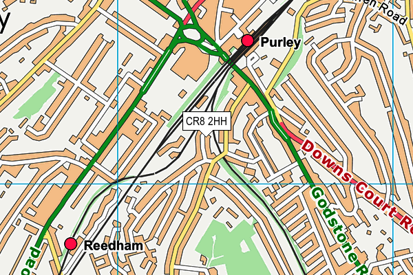 CR8 2HH map - OS VectorMap District (Ordnance Survey)