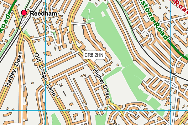 CR8 2HN map - OS VectorMap District (Ordnance Survey)