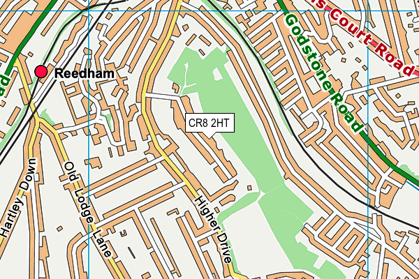 CR8 2HT map - OS VectorMap District (Ordnance Survey)