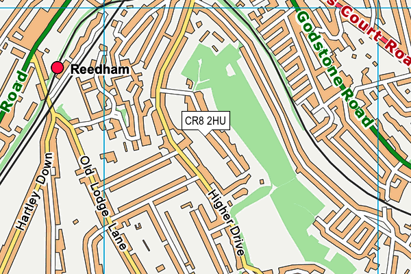 CR8 2HU map - OS VectorMap District (Ordnance Survey)