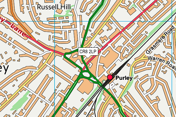 CR8 2LP map - OS VectorMap District (Ordnance Survey)