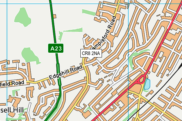 CR8 2NA map - OS VectorMap District (Ordnance Survey)