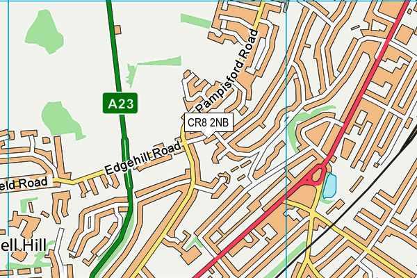 CR8 2NB map - OS VectorMap District (Ordnance Survey)