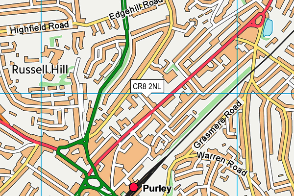 CR8 2NL map - OS VectorMap District (Ordnance Survey)