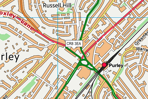 CR8 3EA map - OS VectorMap District (Ordnance Survey)