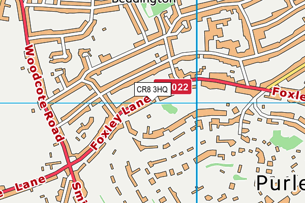 CR8 3HQ map - OS VectorMap District (Ordnance Survey)