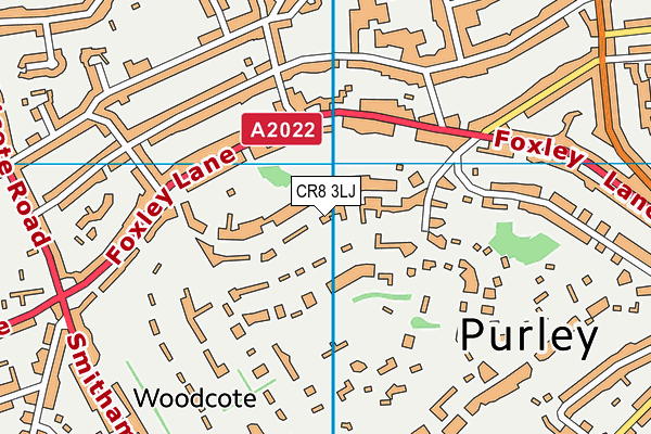 CR8 3LJ map - OS VectorMap District (Ordnance Survey)