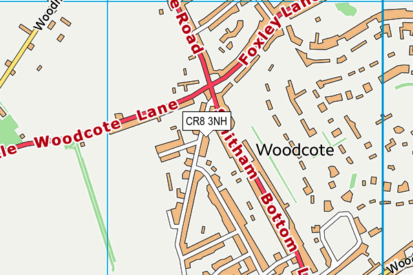 CR8 3NH map - OS VectorMap District (Ordnance Survey)