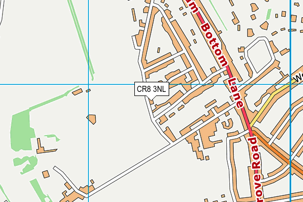 CR8 3NL map - OS VectorMap District (Ordnance Survey)