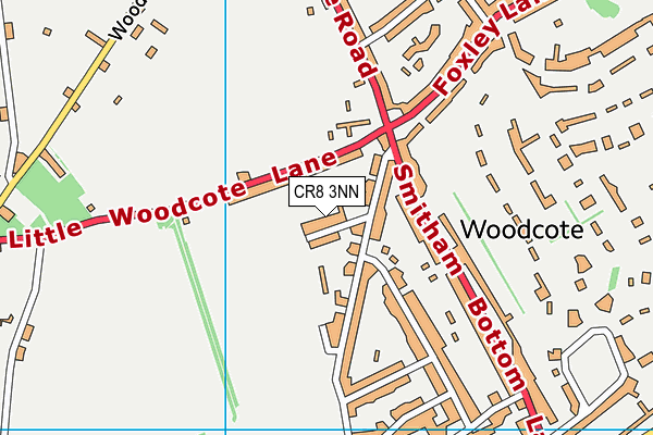 CR8 3NN map - OS VectorMap District (Ordnance Survey)