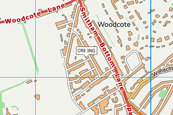 CR8 3NQ map - OS VectorMap District (Ordnance Survey)