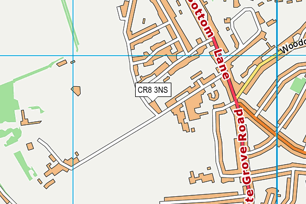 CR8 3NS map - OS VectorMap District (Ordnance Survey)