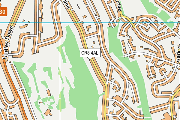 CR8 4AL map - OS VectorMap District (Ordnance Survey)