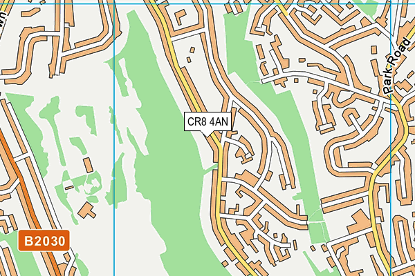 CR8 4AN map - OS VectorMap District (Ordnance Survey)