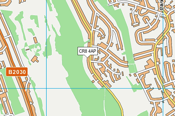 CR8 4AP map - OS VectorMap District (Ordnance Survey)