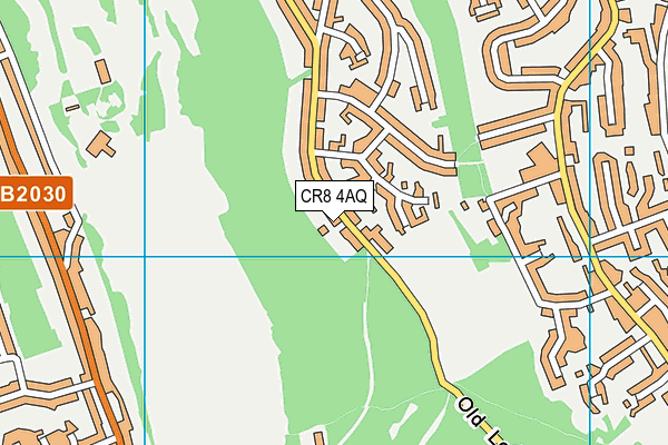 CR8 4AQ map - OS VectorMap District (Ordnance Survey)