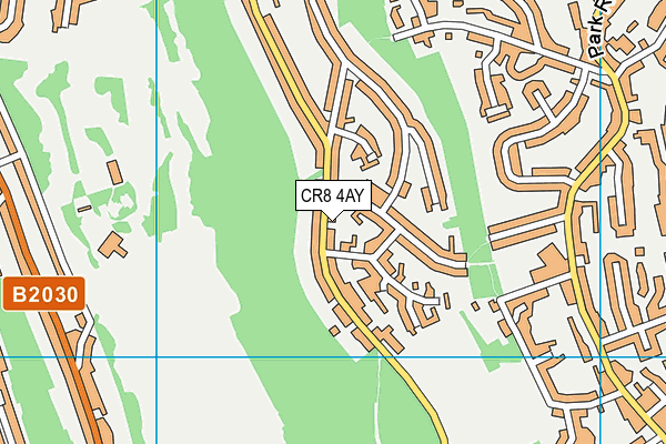 CR8 4AY map - OS VectorMap District (Ordnance Survey)