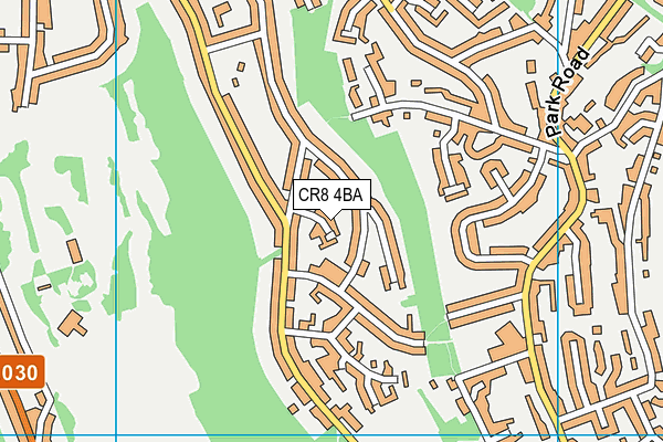 CR8 4BA map - OS VectorMap District (Ordnance Survey)