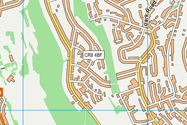 CR8 4BF map - OS VectorMap District (Ordnance Survey)