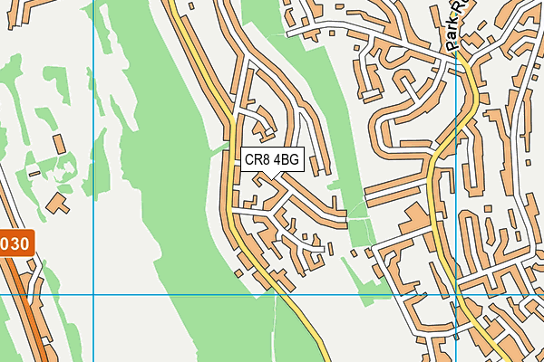 CR8 4BG map - OS VectorMap District (Ordnance Survey)