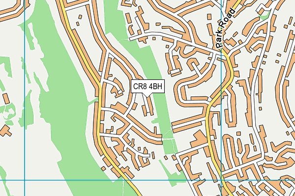 CR8 4BH map - OS VectorMap District (Ordnance Survey)
