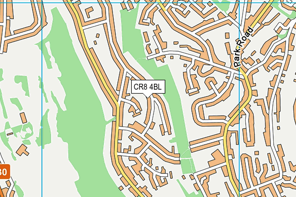 CR8 4BL map - OS VectorMap District (Ordnance Survey)