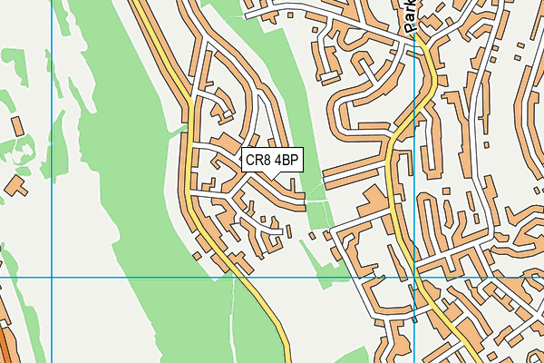 CR8 4BP map - OS VectorMap District (Ordnance Survey)