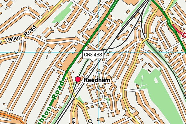 CR8 4BS map - OS VectorMap District (Ordnance Survey)