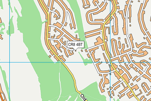 CR8 4BT map - OS VectorMap District (Ordnance Survey)