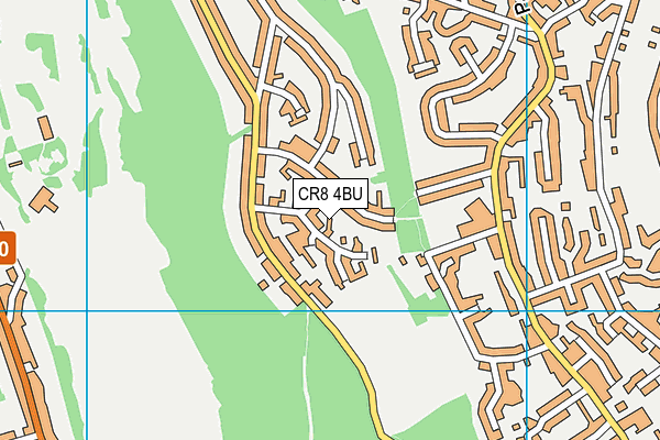 CR8 4BU map - OS VectorMap District (Ordnance Survey)