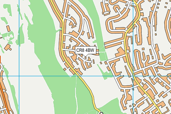 CR8 4BW map - OS VectorMap District (Ordnance Survey)
