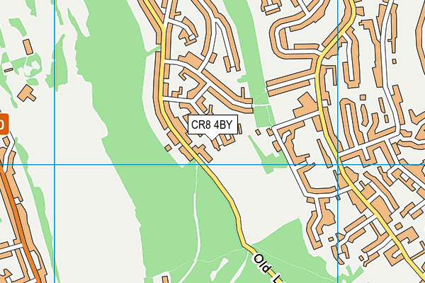 CR8 4BY map - OS VectorMap District (Ordnance Survey)